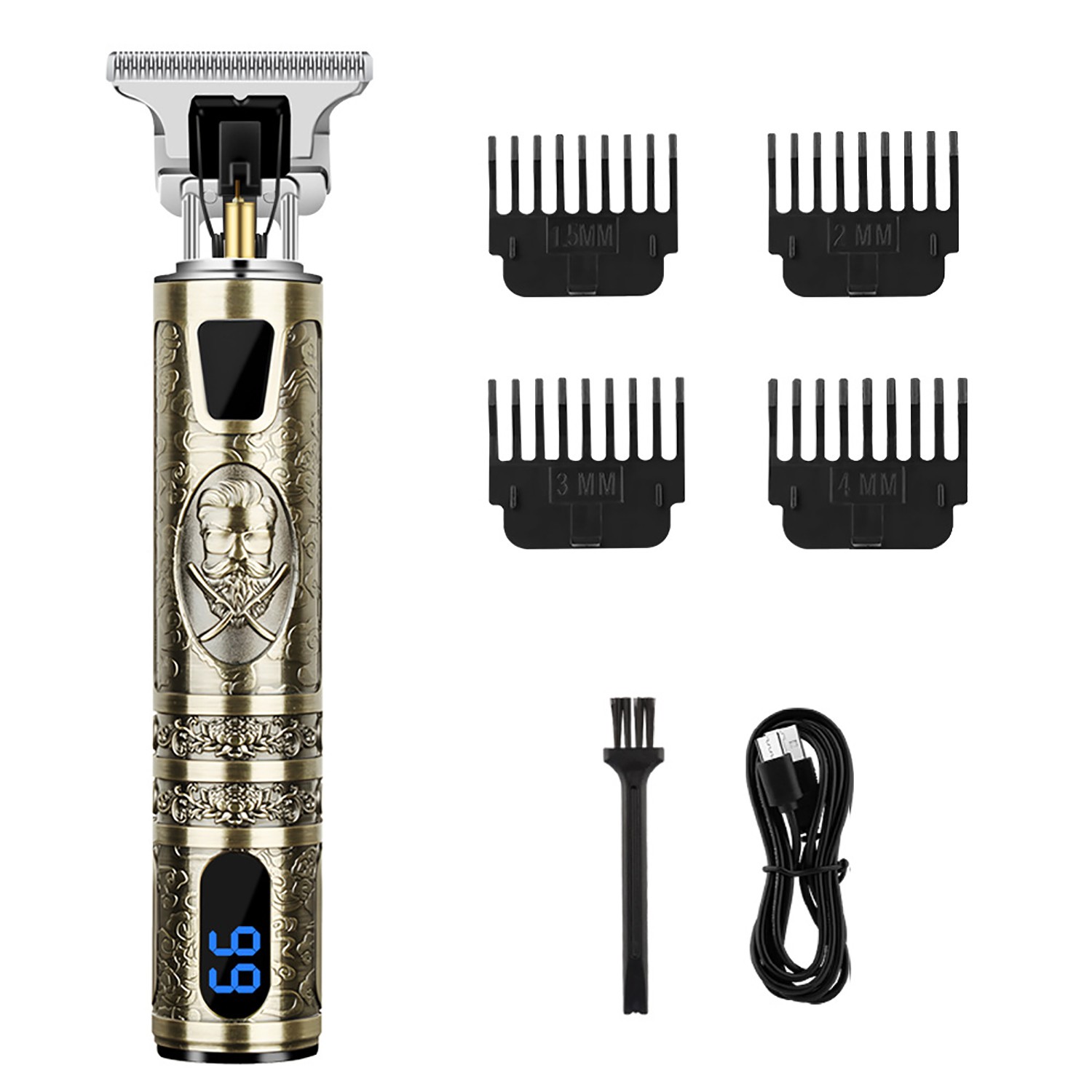 USB Rechargeable Hair Clippers and Beard Trimmer