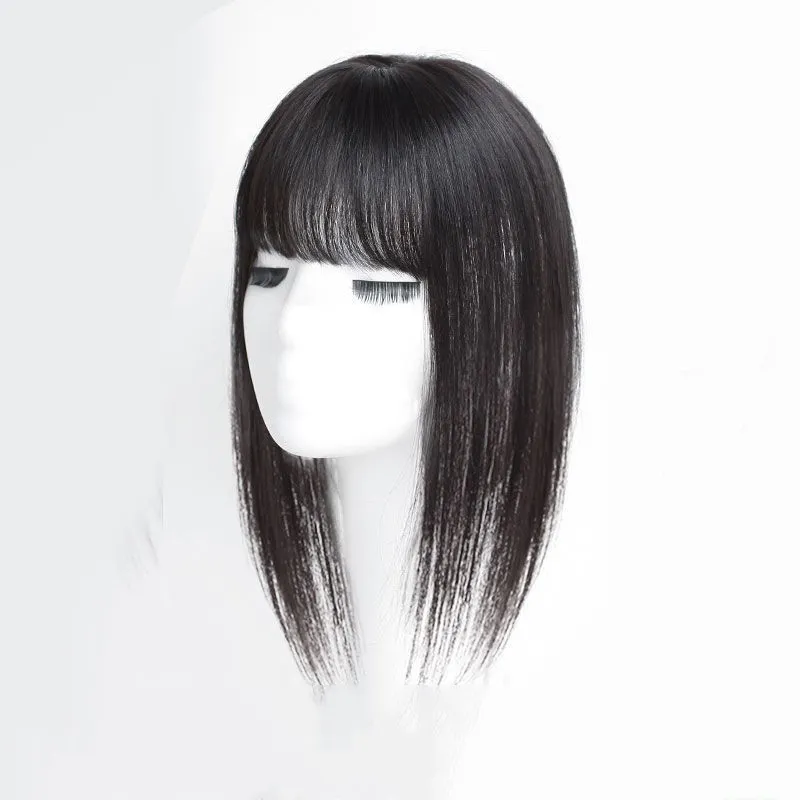 Women's Forehead Bangs Wig - Natural Black