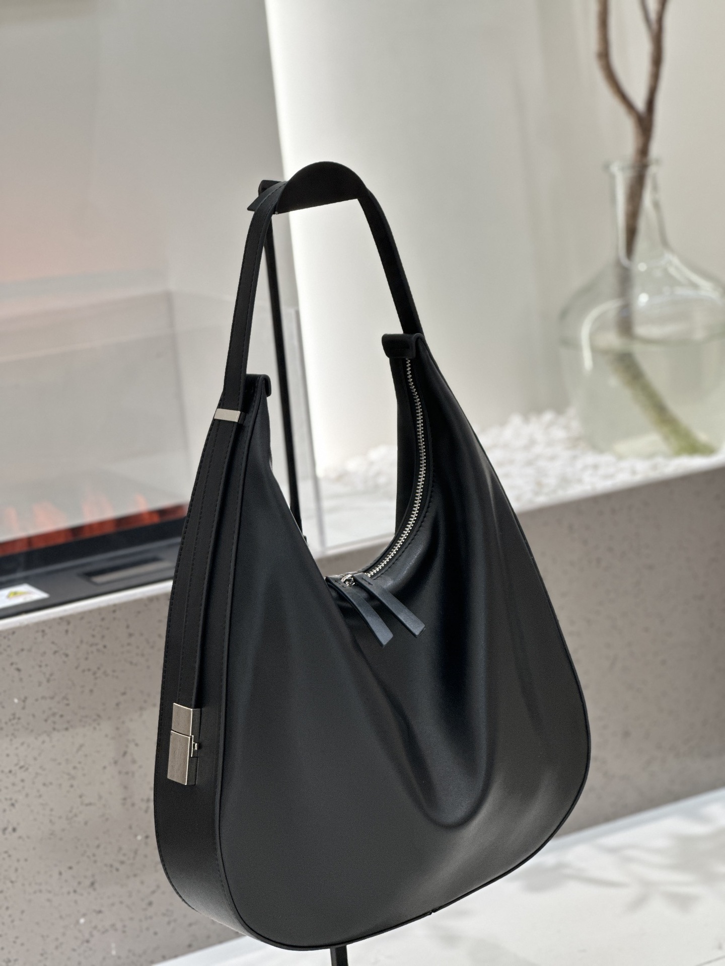 Sac à bandoulière HOBO en cuir véritable pour femmes