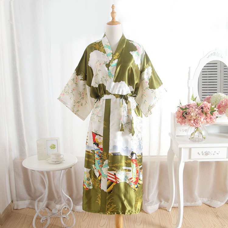 Women's Long Fashion Personality Home Clothes Bathrobe