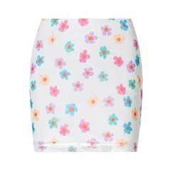 Fashion Color Flower Skirt With Bag Hip Skirt - Color - View 1