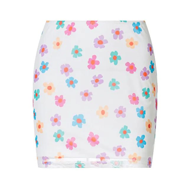 Fashion Color Flower Skirt With Bag Hip Skirt Color - Shop at LoveMi
