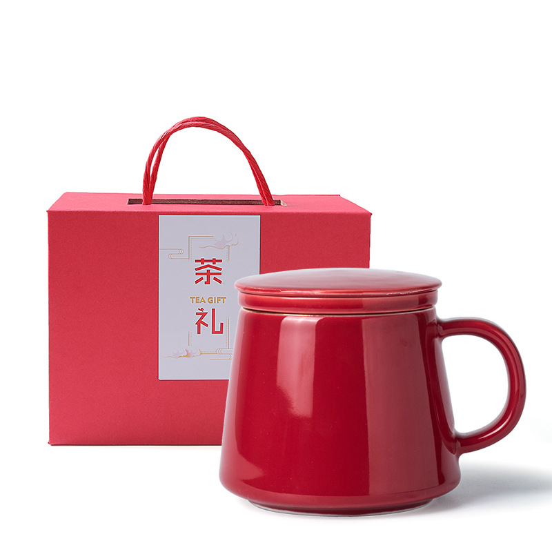 Original New Ceramic Water Separation Filter Tea Cup