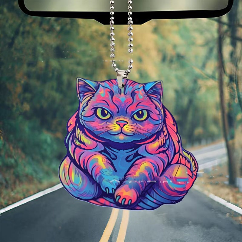 Title 4, Creative Colorful Cat Automobile Hanging Ornament