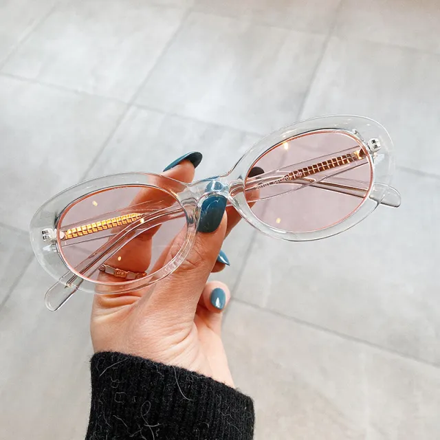 Small Frame Sunglasses Women Oval Frame Pink - Shop at LoveMi