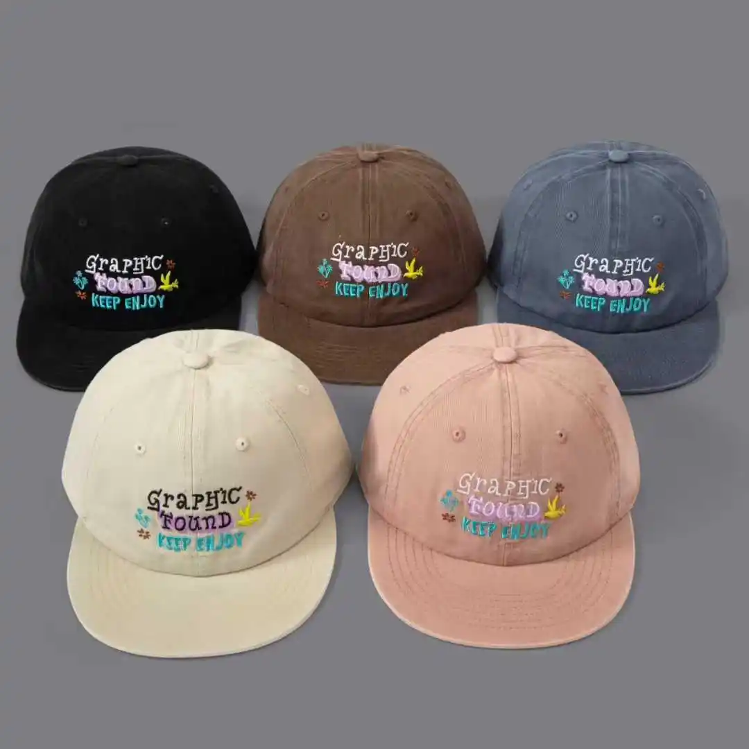 Colorful Letter Embroidery Baseball Cap