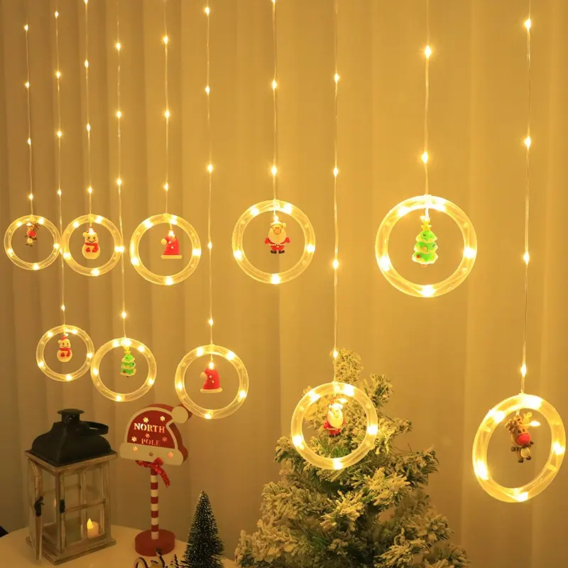 LED Christmas Curtain Lights, Indoor Scene Decoration