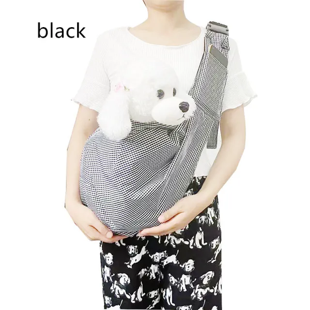 Crossbody Out Shoulder Pet Bag Foldable And Portable Black - Shop at LoveMi