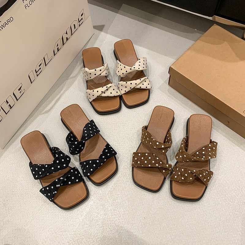 French Casual Platform Wedge Slide Sandals For Women, 2026 New Summer Outdoor One-Strap Slippers, Matching Dresses