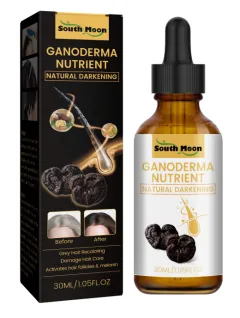 South Moon Black Ganoderma White To Black Hair Treatment Nourishing Hair Moisturizing Hair Repairing Massage Serum - 2Pcs - View 1