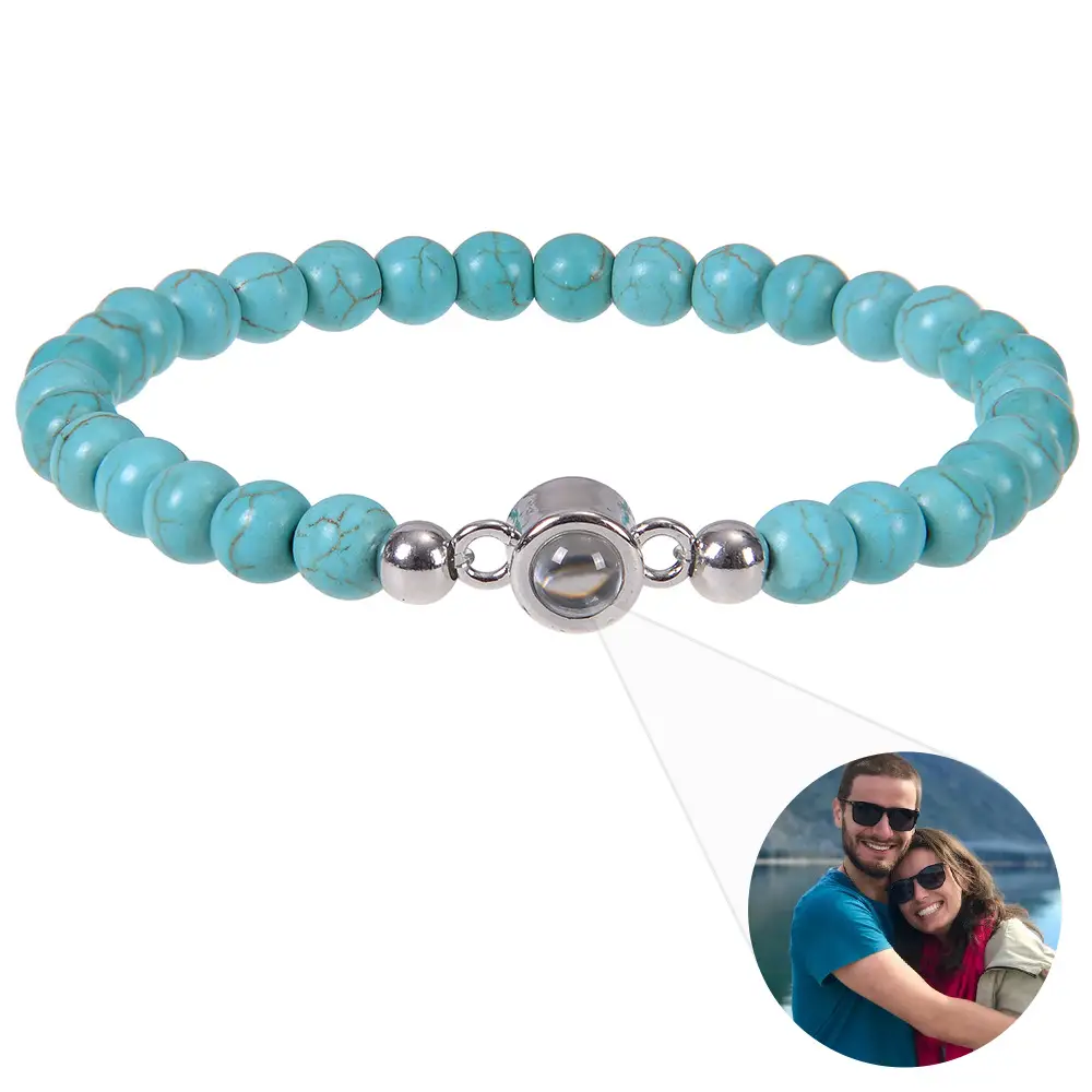 6mm Natural Stone Projection Bracelet