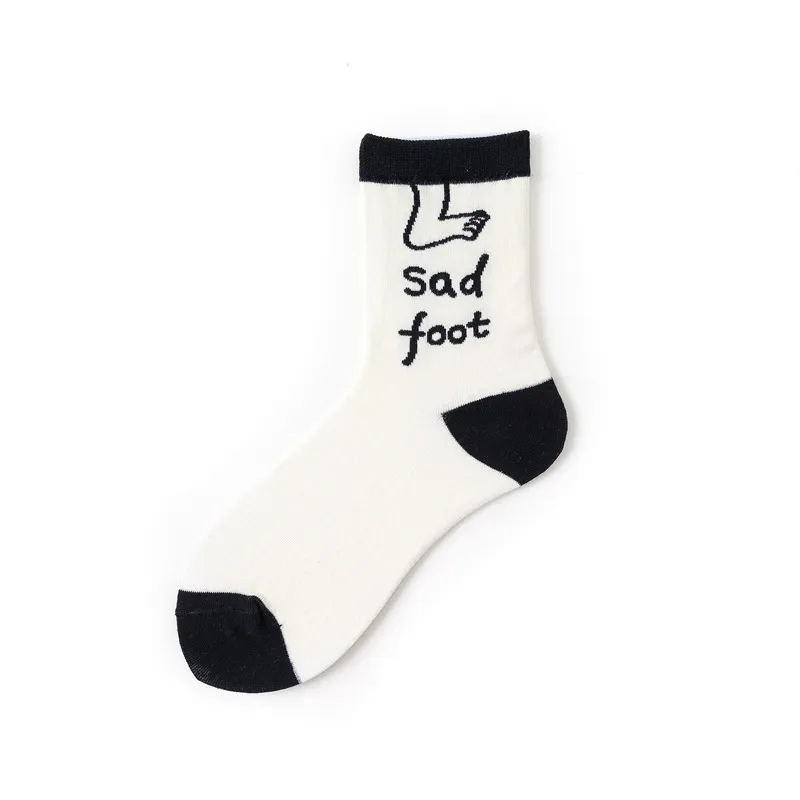 Cartoon Art Series Cute Childlike Illustration Socks - Foot