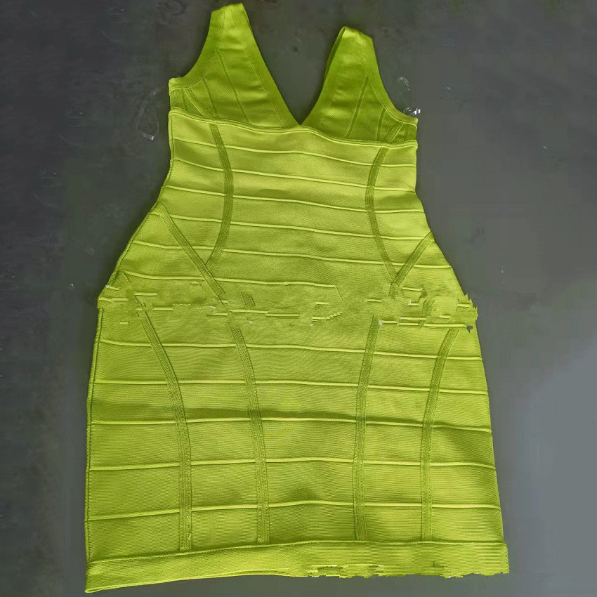 V-Neck Sleeveless Short Dress