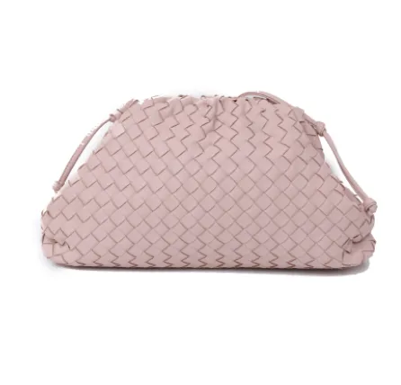 Sweet And Stylish One Shoulder Crossbody Clutch Dumpling Bag Pink - Shop at LoveMi