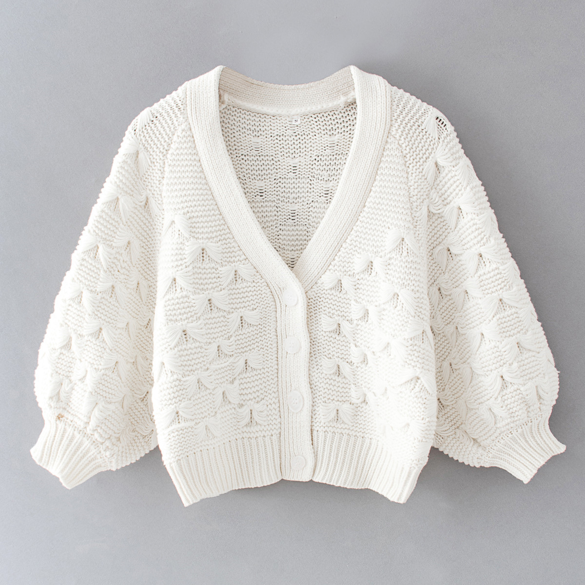 European And American Style New Wishful Knot Knitted Jacket