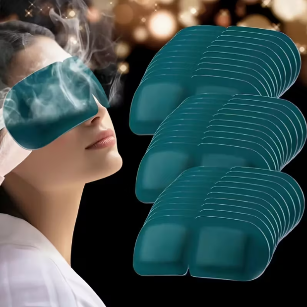 10pcs Sleep Lutein Steam Eye Mask - Light Blocking Warm Moisturizing Eye Cover For Night Relax