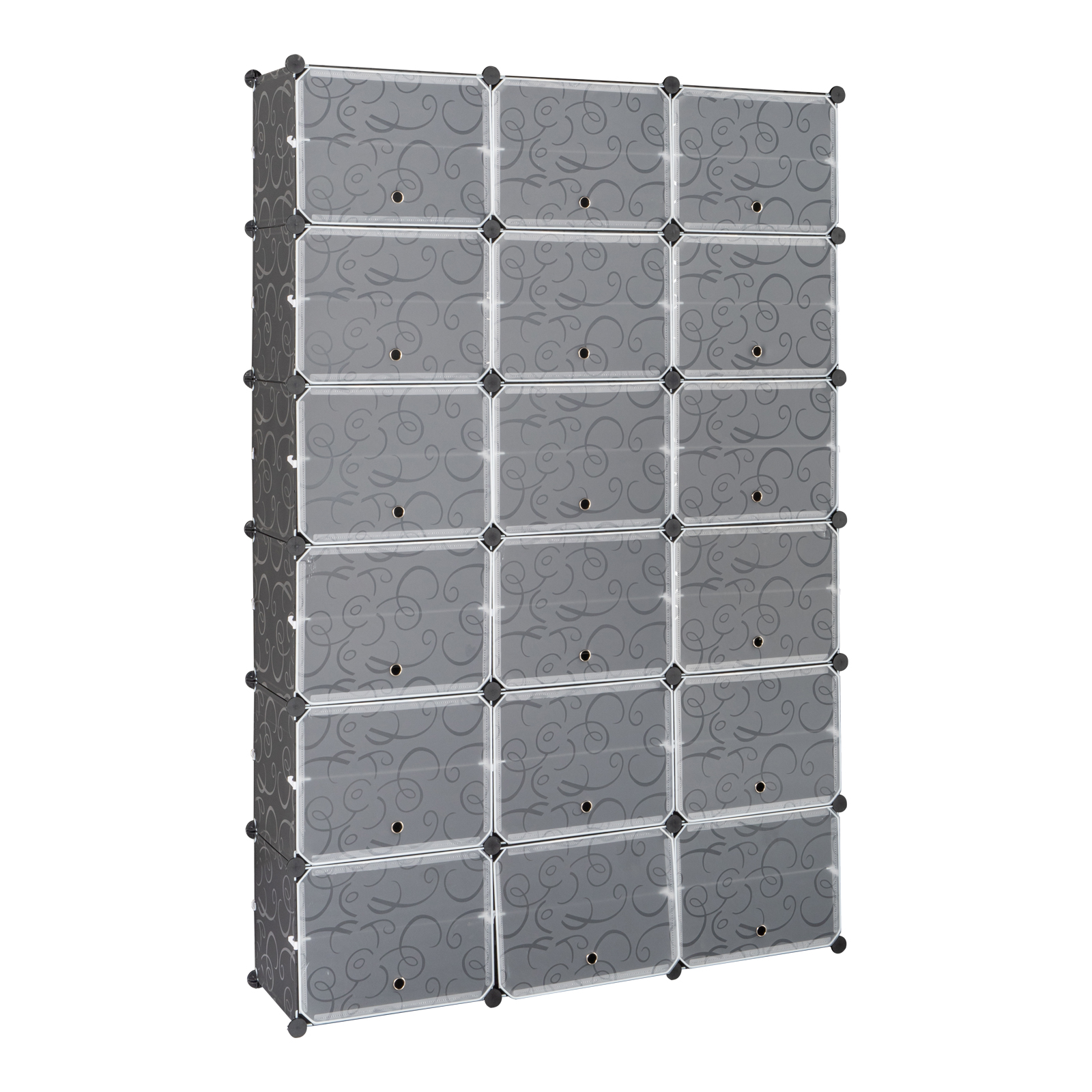 12-Tier Portable 72 Pair Shoe Rack Organizer 36 Grids Tower Shelf Storage Cabinet Stand Expandable For Heels, Boots, Slippers, Black - Image 2