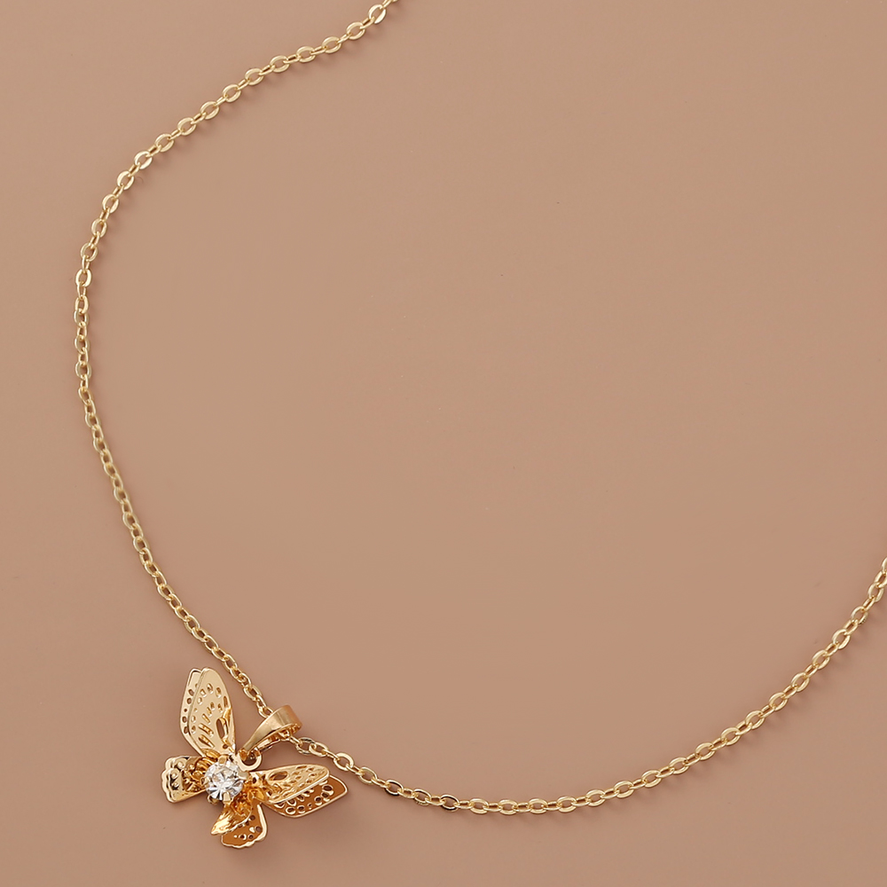 Butterfly Zircon Necklace