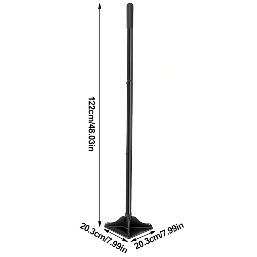 Steel Tamper With 122 Cm Handle 20x20cm Garden Rubber Grip For Laborsaving Uk — image 10
