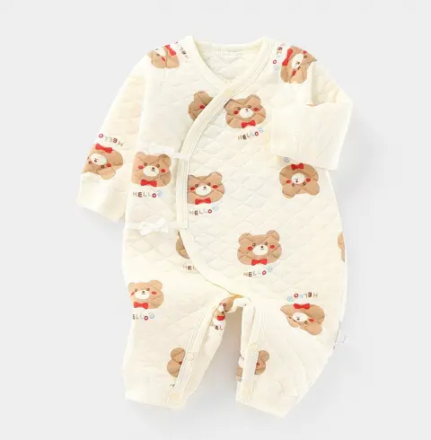 Padded Long Sleeve Baby Onesie