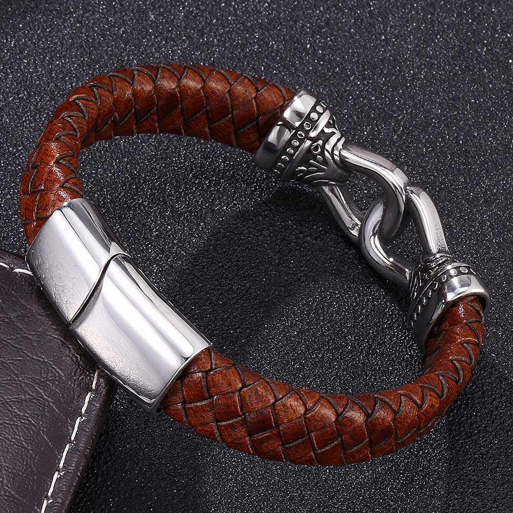 Vintage Leather Bracelet Hand-woven Fashion Leather Bracelet