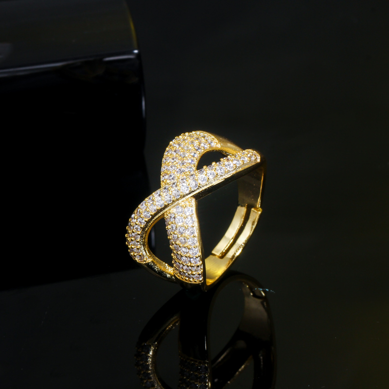Micro Inlaid Color Zirconium Live Ring