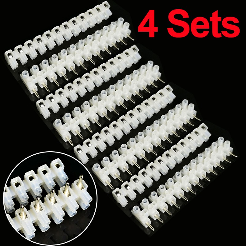 4X 6A 12 Way Block Plug In Terminal Strips Connector Blocks Male & Female 6amp — image 7