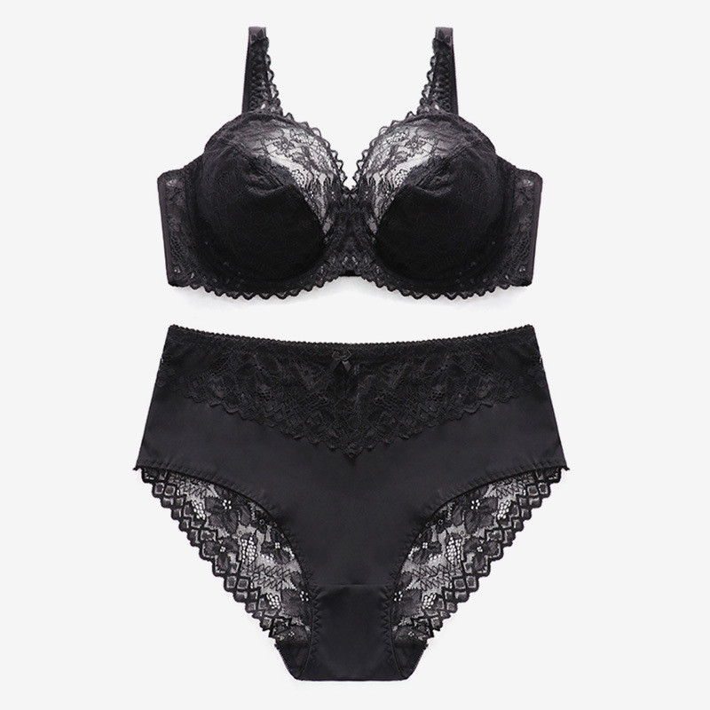 Underwire Push Up Ladies Comfortable Lace Bra Set - Image 6