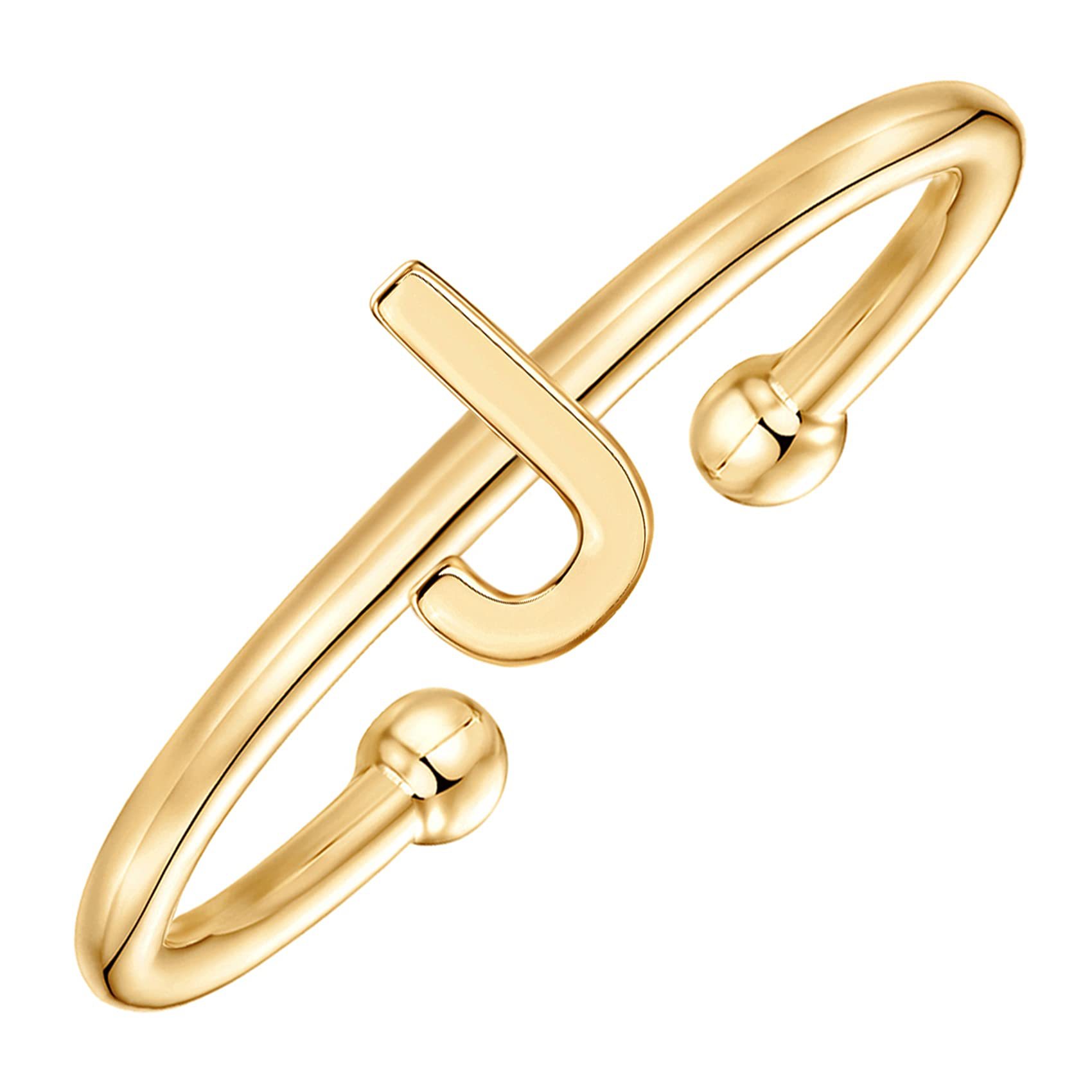 Title 8, Fashion Style Cutout Letter Ring