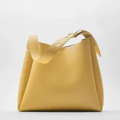 Yellow Doctrine One-Shoulder Tote Bag - Yellow - View 1