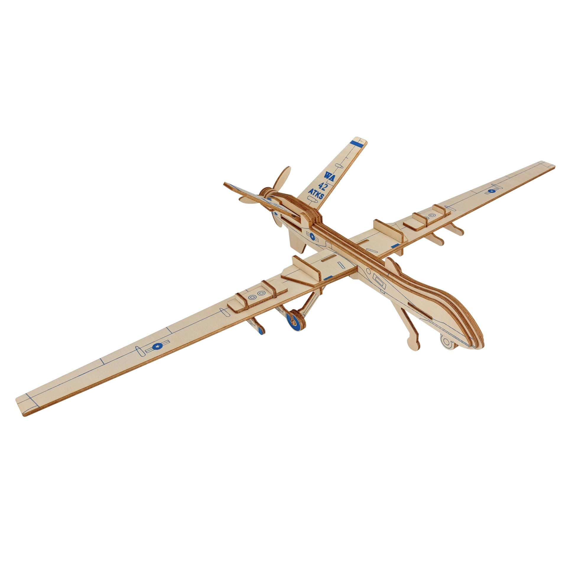 Title 8, Unmanned Reconnaissance 3D Model Wooden Stereo