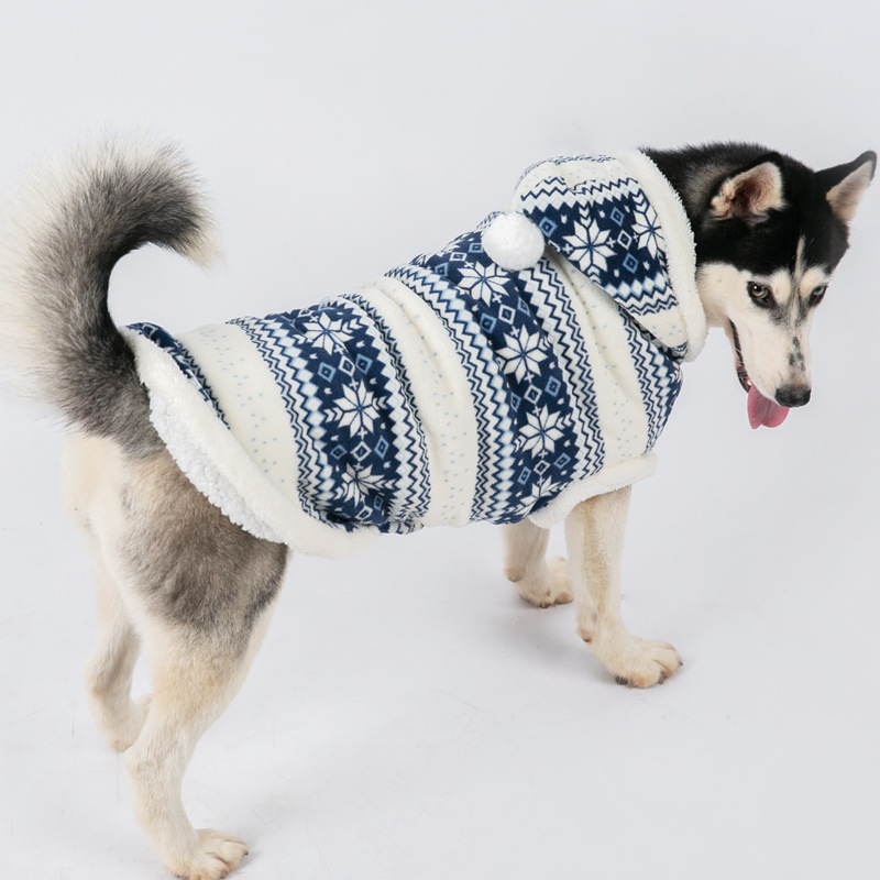 Big Dog Clothes Golden Retriever Samoyed Side Shepherd Medium And Large Blue - Shop at LoveMi