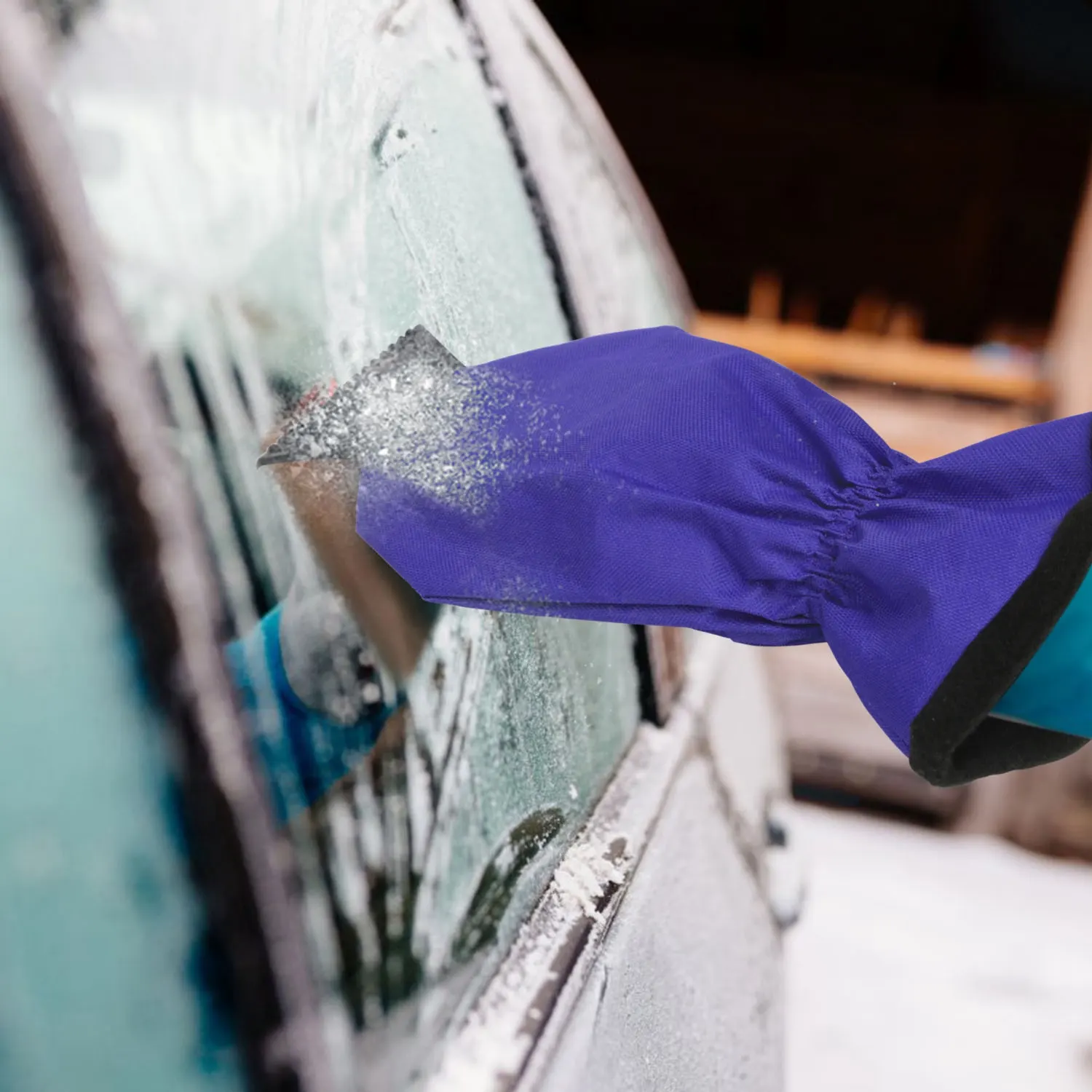 Ice Scraper Glove Car Windshield Snow Remover