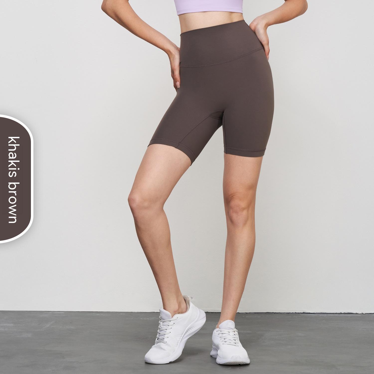 Fitness High Elastic Tight Yoga Pants Kaki Brown - Shop at LoveMi