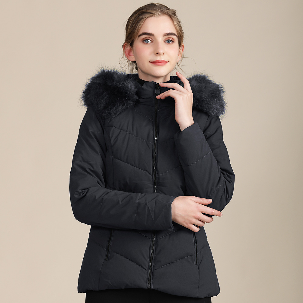 Cotton-padded Jacket Women's All-match Fall Winter Stand-up Collar Cotton-padded Jacket