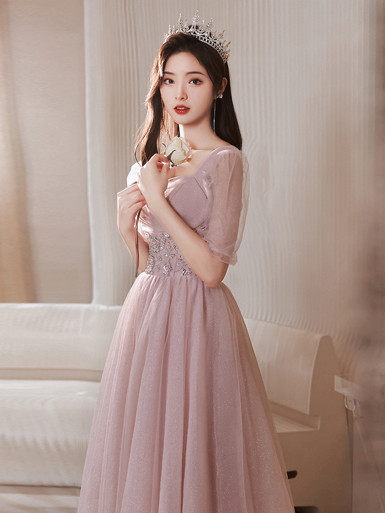 Square-Neck Midi Evening Dress, picture 5 of 5