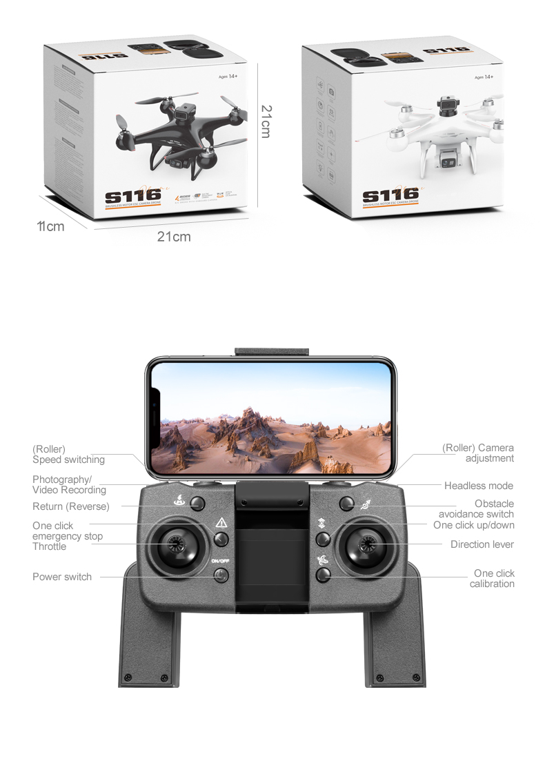 S116- Dual Camera Dual Electric Drone detail