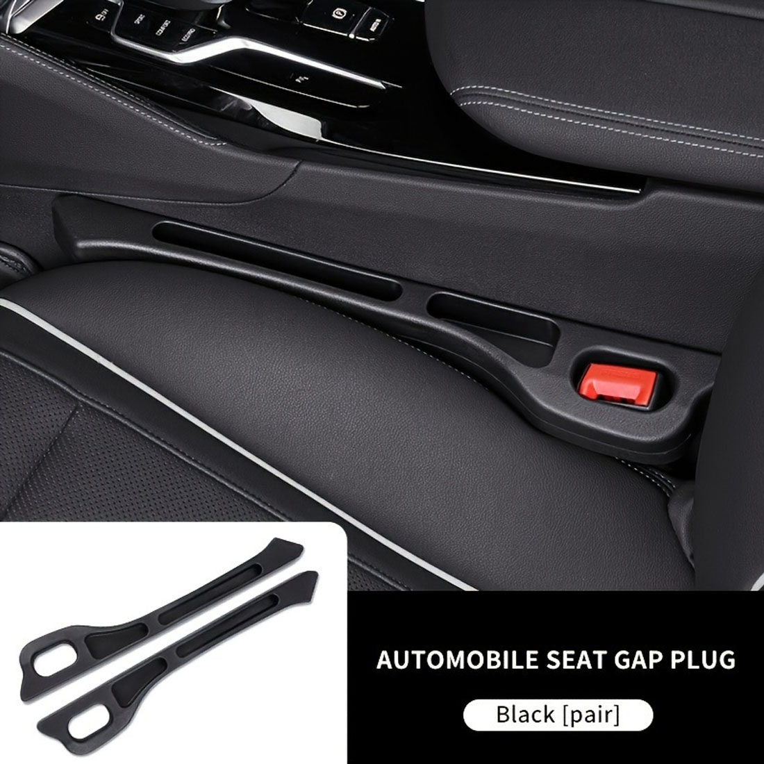 New Car Seat Gap Filler Strip, Seam Filler, Edge Sealant, Leak-proof, Anti-drop, Storage Car Interior Accessories---black - Image 1