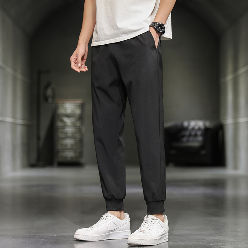 Title 2, Mens Casual Trousers Harlan Nine-point Beam Pa...