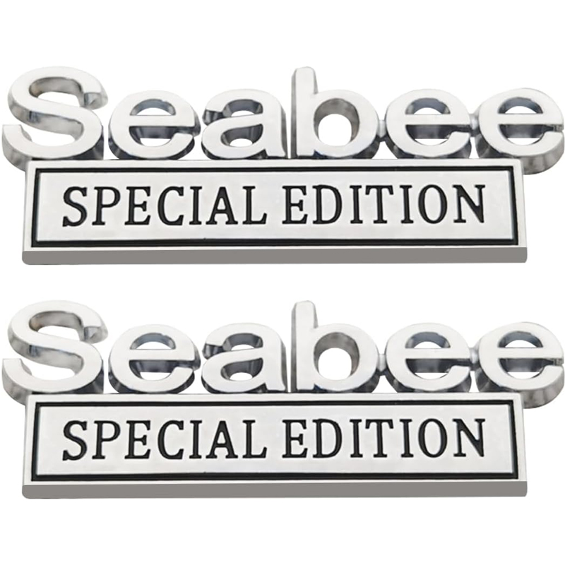 2pack Seabee Special Edition Emblems, Seabee Emblem 3D Badge Decal Car Truck SUV,Refrigerator Sticker,Window Display Stickers,Bicycles, Laptops, Fridges