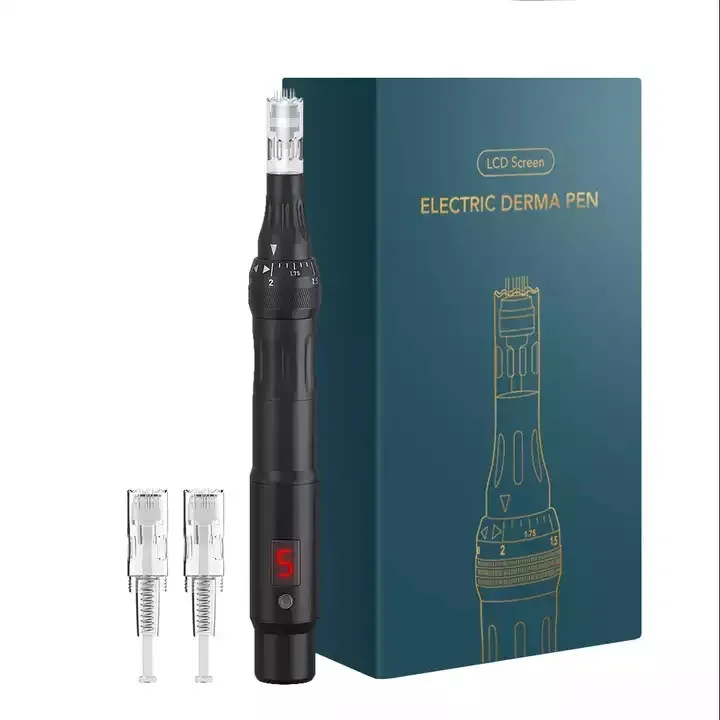 Charging P40 Electric Micro Needle Feijun Nano Beauty Micro Needle Pen Import Instrument - Black