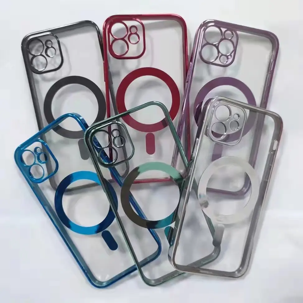 Electroplated Protective Cover for Magnetic Suction Mobile Phone Case