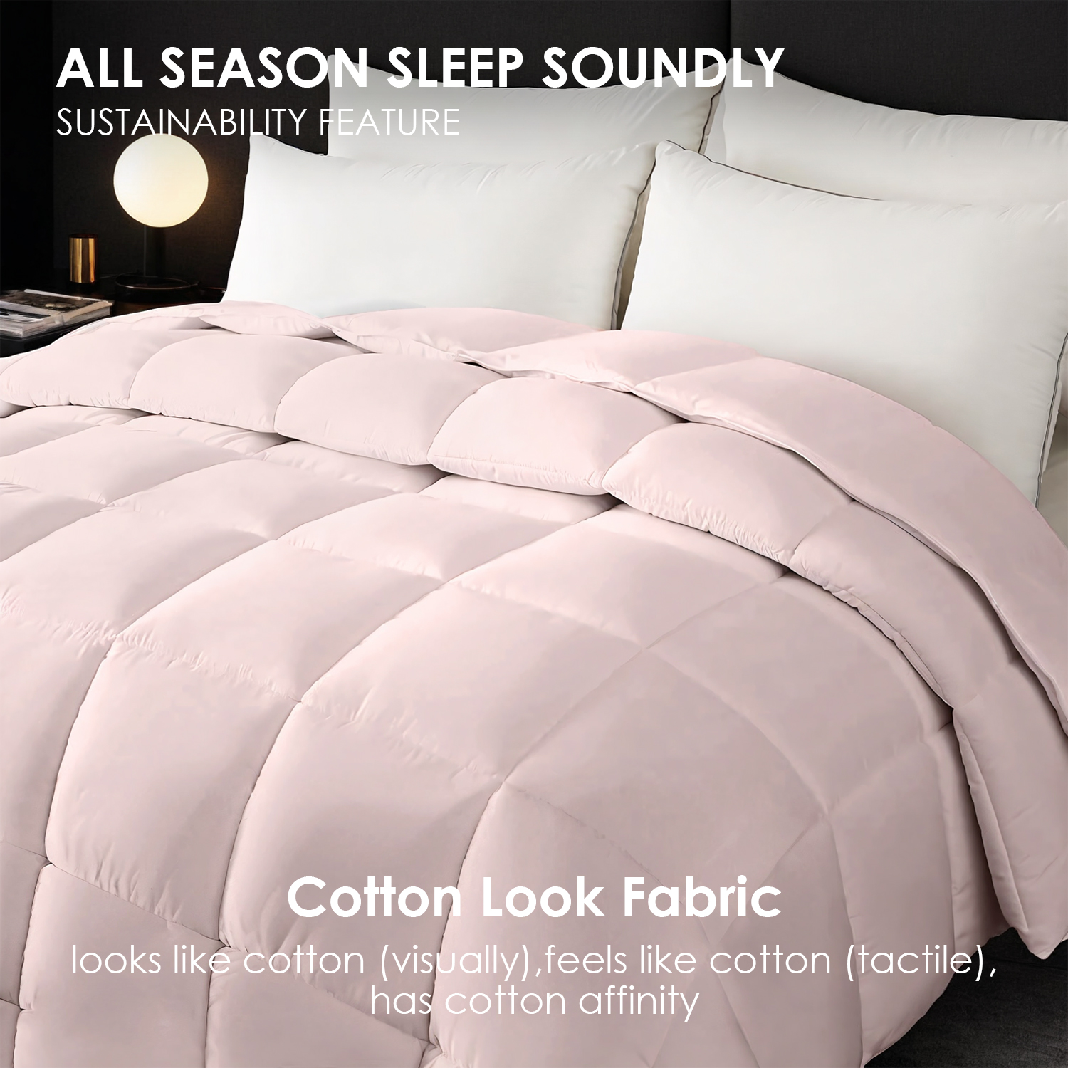 Pink Extra Large Plump Thick Duvet Enhanced Warmth Skin Friendly Comfort. Fits Single Double Beds. Luxury Hotel Grade Insert For Bedroom Use. Perfect Christmas Gift Replacement. — foto 2