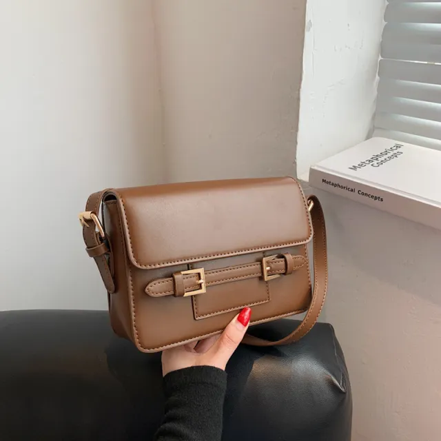 Women's Simple High end Casual One shoulder Messenger Bag Brown - Shop at LoveMi