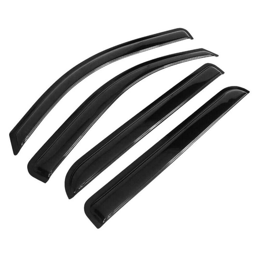 Fits 14-19 Chevy Silverado GMC Sierra Crew Cab Window Visor Rain Sun Guard Vent