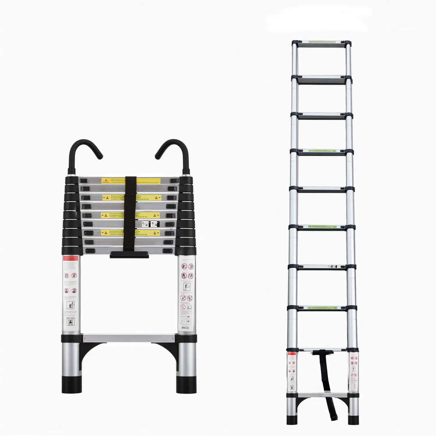 Aluminum Telescopic Ladder With Adjustable Height