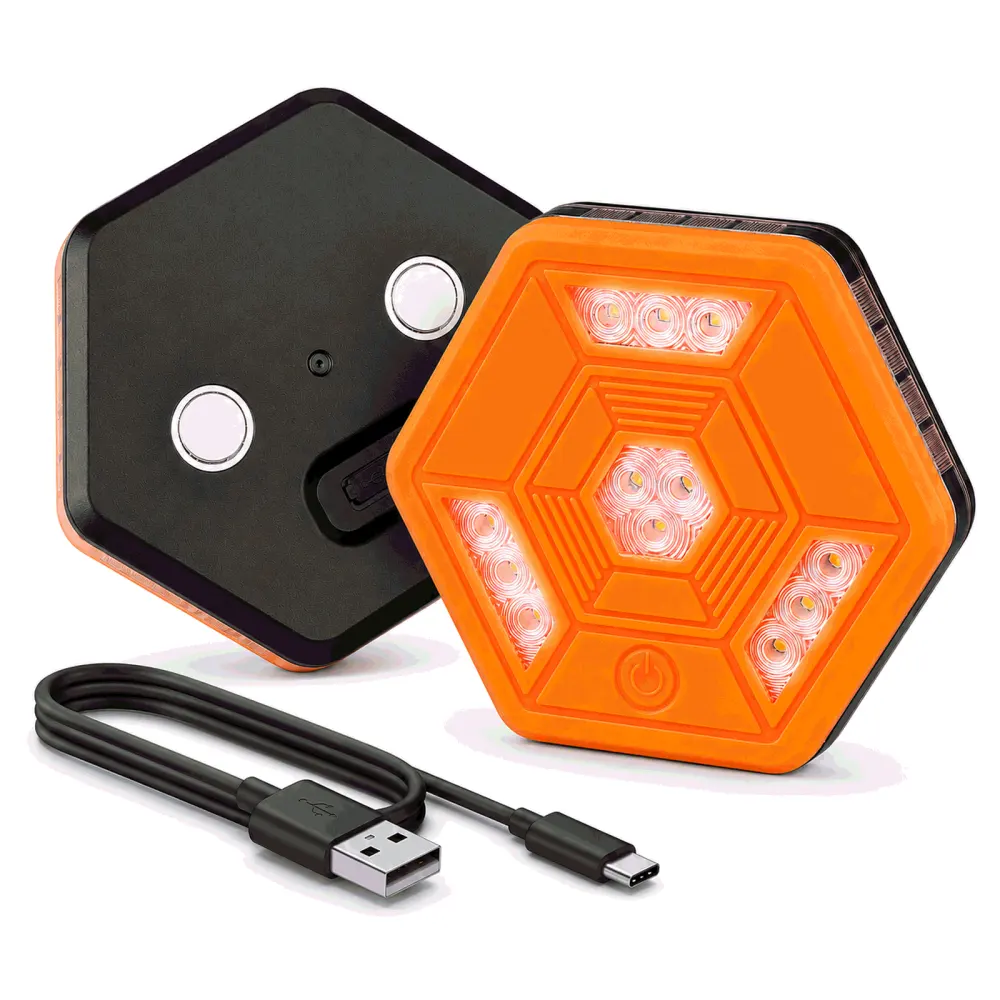 HB 330C LED Warning Light Rechargeable Roadside Emergency Safety