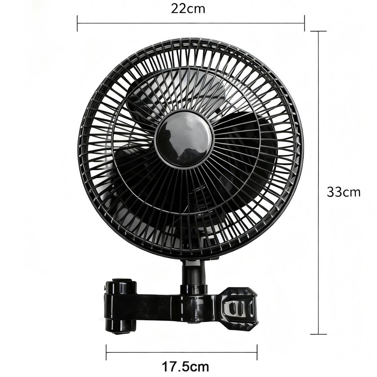 Greenhouse Clip Fan Oscillating 3 Speeds Grow Tent Ventilation Ultra-Quiet — image 4