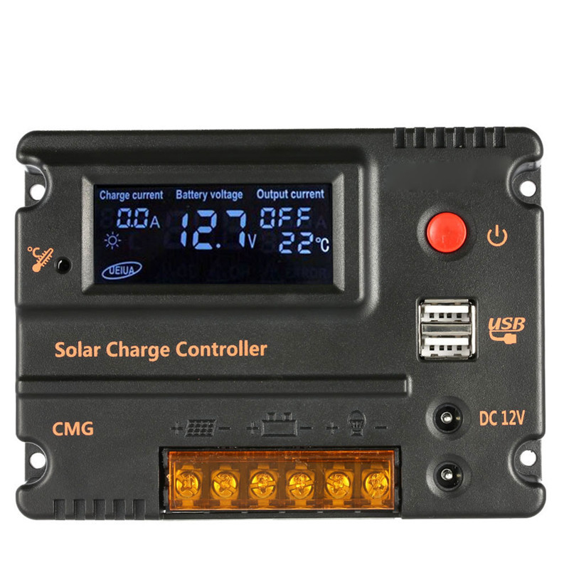 Title 3, Regulator solarny Dual DC 12V24V 20A z dwoma po...