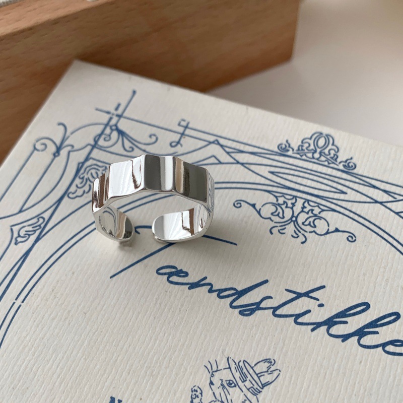 Bague Géométrique Irégulière — Style Coréen pour Femme - image 2